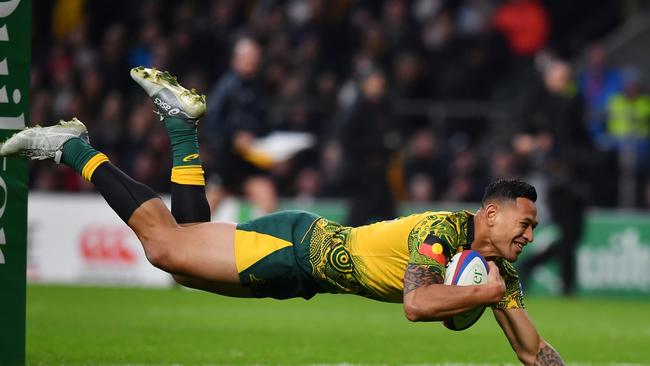 Israel Folau hasn’t been granted permission to return to the NRL. Picture: Ben Stansall