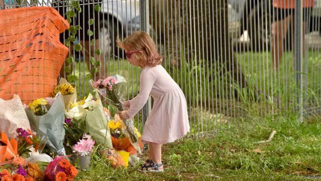 A memorial rally was held near the site of the crash on Saturday. Picture: Evan Morgan