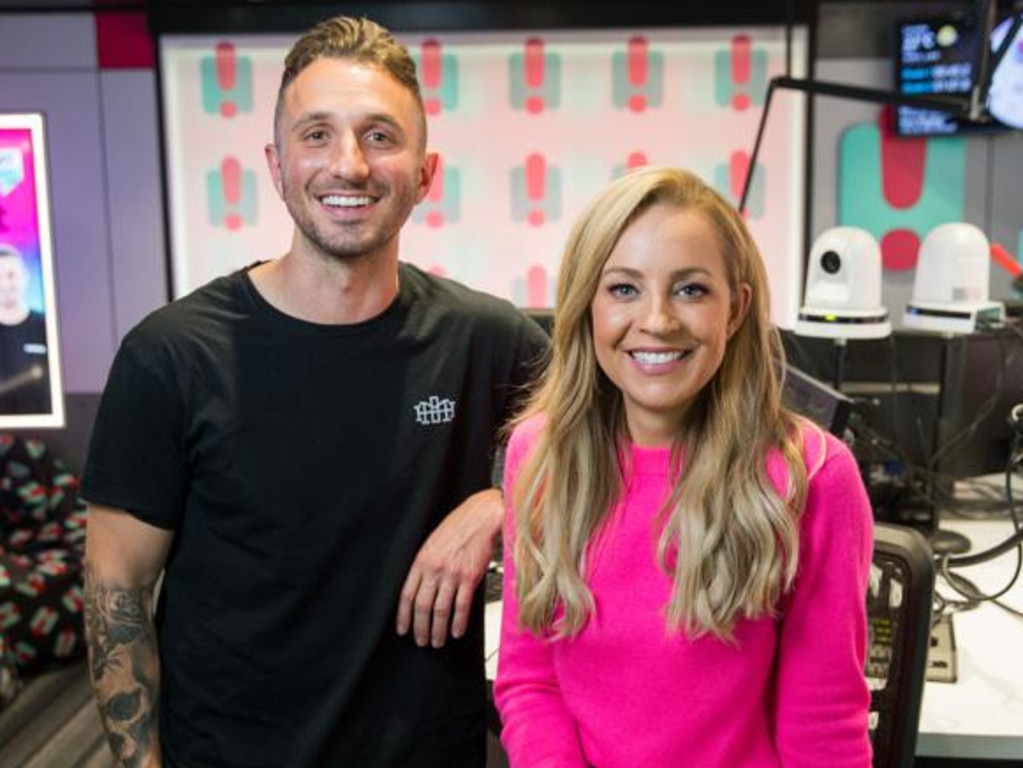 Tommy Little with co-host Carrie Bickmore.