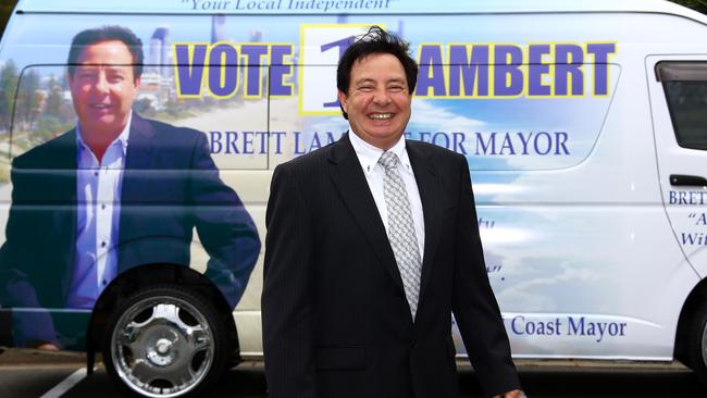 mayoral candidate Brett Lambert considers himself a hard work and on occasion has held down four jobs at the same time and considers being the Mayor his dream job Pic by David Clark