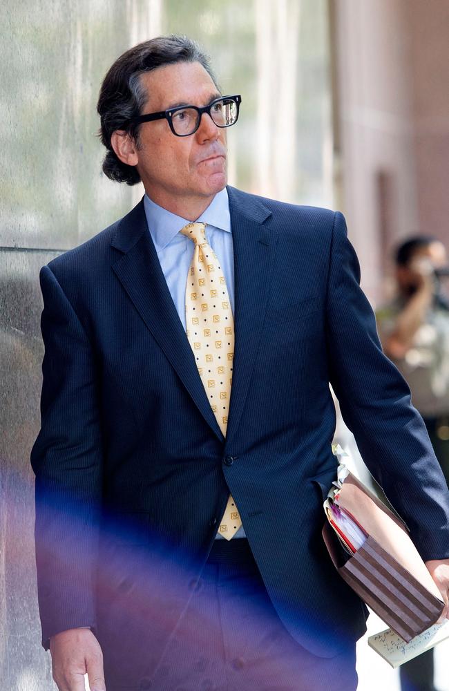 Britney Spears' new layer Mathew S. Rosengart leaves the Los Angeles County Courthouse. Picture: AFP