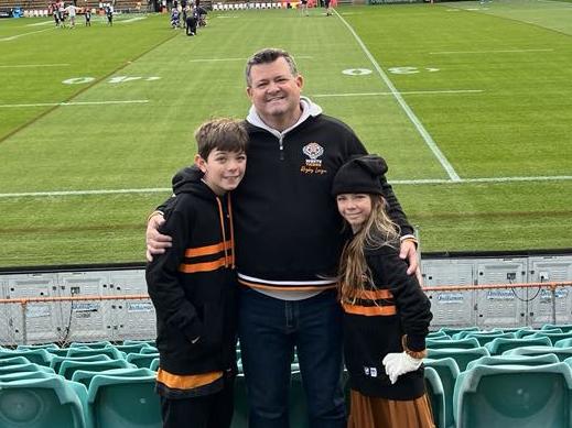 Australian ex-pat Matthew Leyshon, with his wife Susan and kids Reece and Charlotte. Supplied