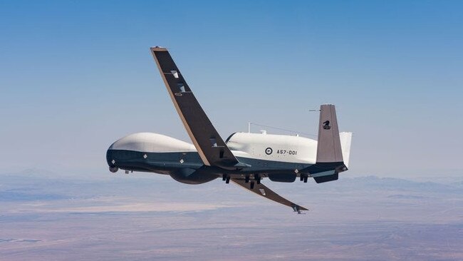 In November 2023, Northrop Grumman Corporation successfully completed the first flight of Australia’s multi-intelligence MQ-4C Triton uncrewed high altitude and long endurance maritime surveillance aircraft in California. Picture: Supplied,