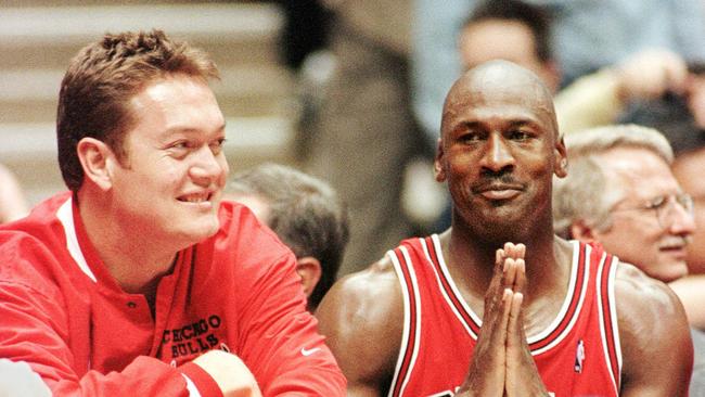 Longley and MJ at the Chicago Bulls.