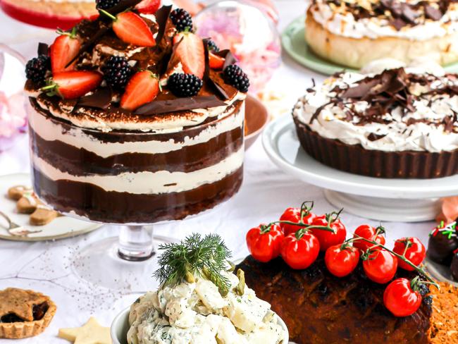 The Christmas menus includes giant trifles, banoffee and pecan pies, amaretto cheesecake and even lentil roasts. Picture: Samantha Beasley