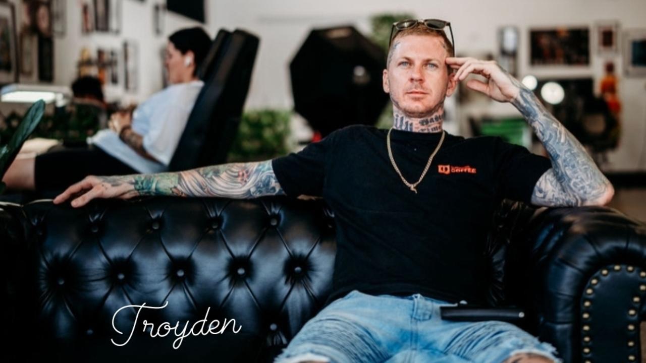 Troyden &amp; Co Tattoo owner Troyden Haupt at his growing tattoo parlour in Oonoonba. Picture: Supplied.