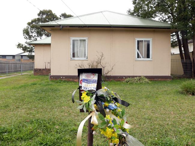 The derelict house in Villawood where the body of the teenager was found.