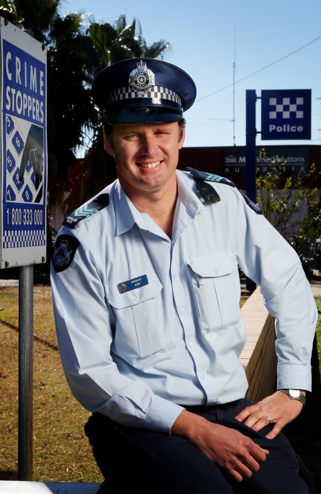 Sergeant Tony Harm has been nominated for a Pride of Australia award after his heroism in the line of duty. Pic: Steve Pohlner