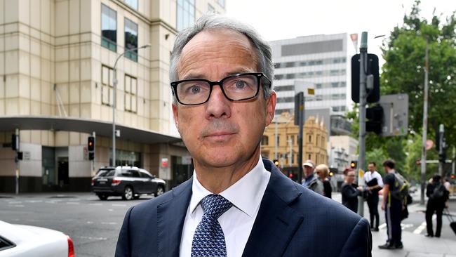 Macquarie Group's outgoing CEO Nicholas Moore arrives at the banking royal commission. Picture: AAP