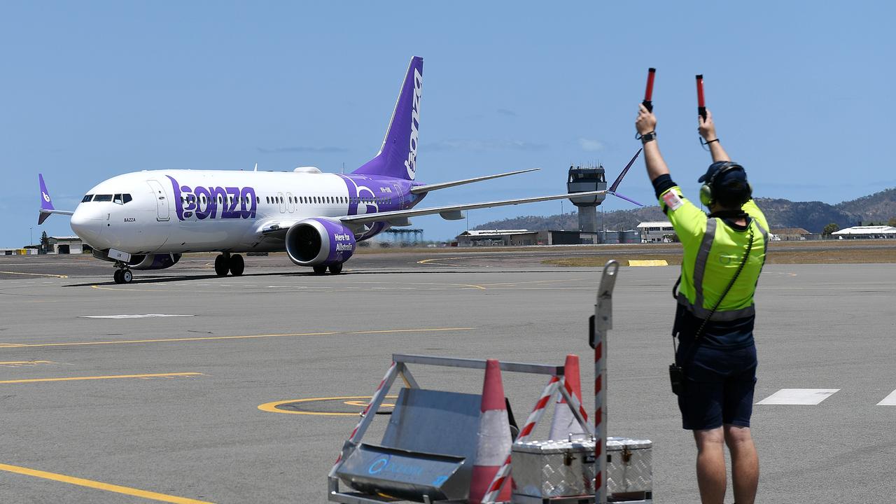 More than 300 staff have been sacked from the failed budget airline Bonza. Picture: Shae Beplate.