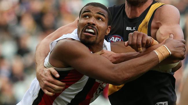 Jason Holmes has re-signed at St Kilda. Picture: Colleen Petch.