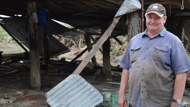 Jim Swan's property was destroyed as the floodwater surged down Rocky Dam Creek in 2017.