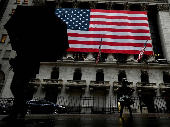 Wall Street in New York City. Picture: AFP