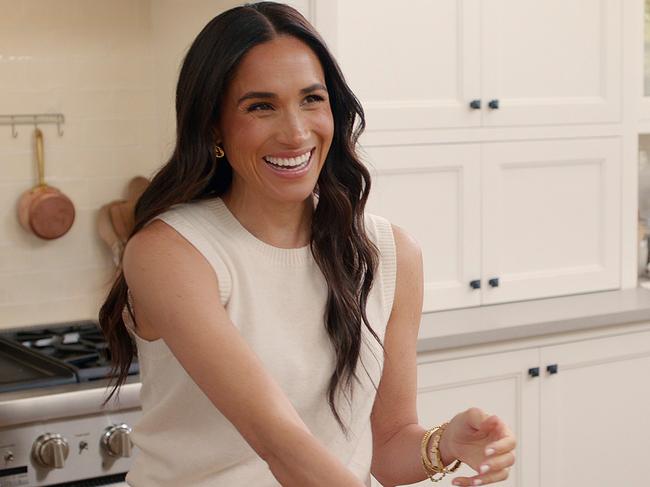 With Love, Meghan. Meghan, Duchess of Sussex in episode 105 of With Love, Meghan. Cr. Courtesy of Netflix © 2024