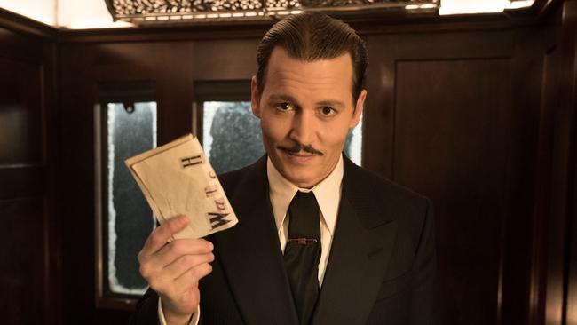 Johnny Depp in Murder on the Orient Express.