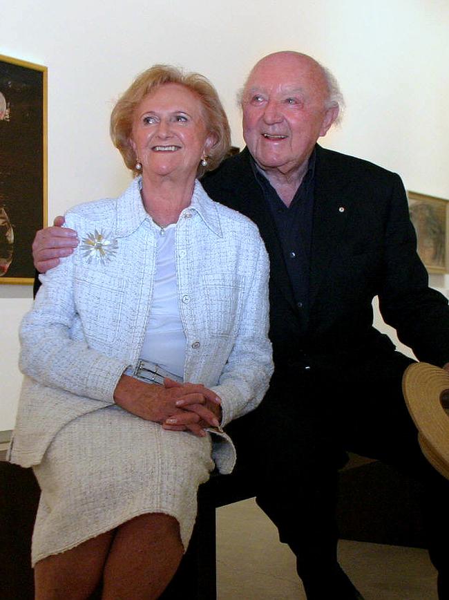 Marc and Eva Besen at the opening of the TarraWarra Museum of Art in 2003. Picture: James Croucher