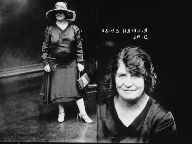 Sydney underworld figure Kate Leigh. Underworld: Mugshots of the Roaring Twenties at Museum of Sydney. Images © NSW Police Forensic Photographic Archive, Sydney Living Museums