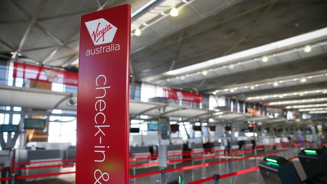 Virgin Australia has jumped on board the vaccination program, in the hope of getting borders open and people flying again. Picture: Nikki Short/NCA NewsWire