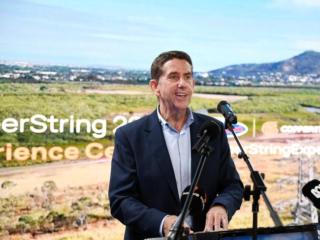 Deputy Premier and Treasurer Cameron Dick officially opened the CopperString Experience Centre in Townsville. Picture: Shae Beplate