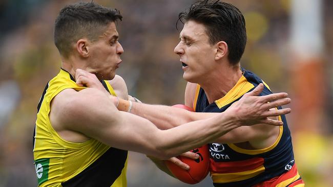 The Tigers slashed out on Dion Prestia and he rewarded their faith. Picture: AAP