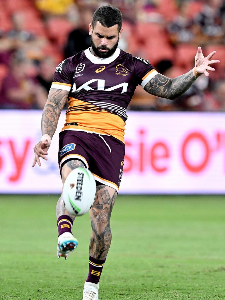 Adam Reynolds and is at the heart of the Broncos’ clever kicking game. Picture: Getty Images