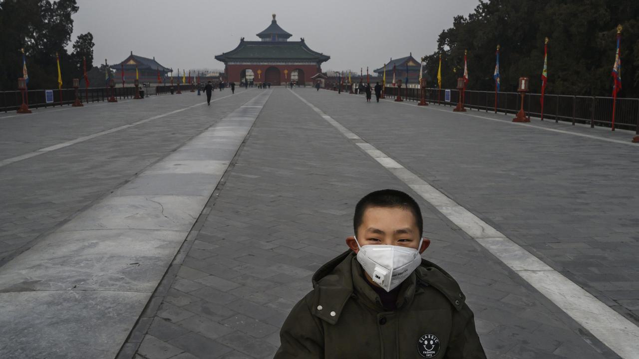 Some of the world’s most popular tourist attractions are eerily quiet as crowds desert them due to coronavirus fears. Picture: Kevin Frayer/Getty Images