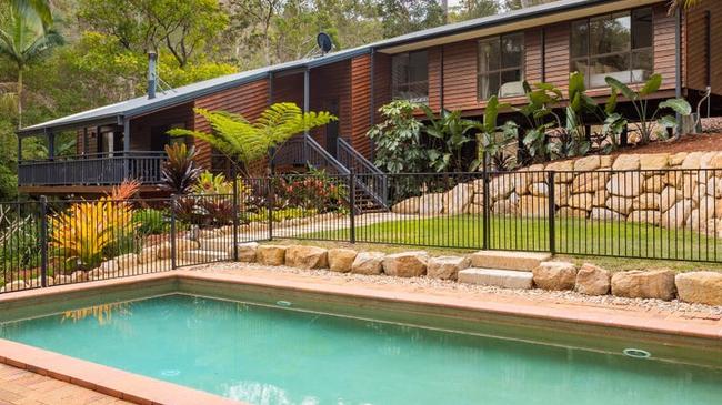 The backyard pool where swim coach Skye Bond conducts her lessons