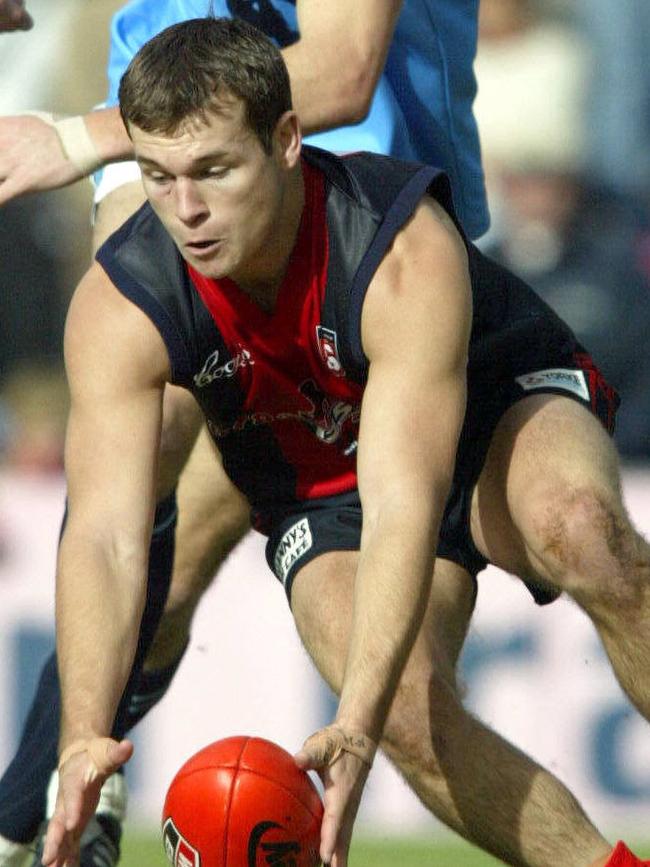 Footballer Mathew Vidic at a Norwood vs Sturt match in May 2003.