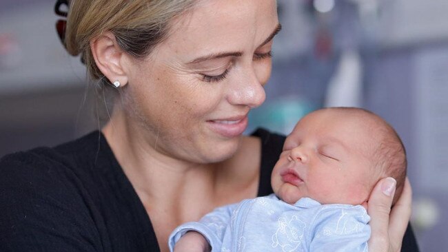 Sylvia Jeffreys and Peter Stefanovic announce the birth of baby Oscar.