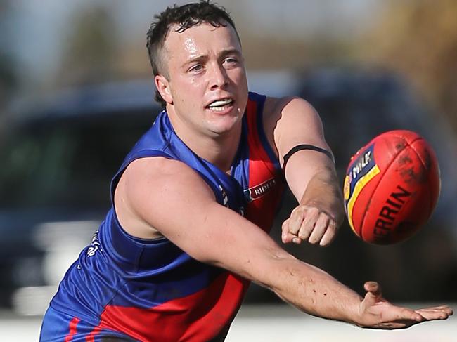 Hampden FNL, Round 9, Terang/Mortlake Bloods V Koroit Saints, at Terang, Koroit won 14-12-96 v 13-16-94, Lewis Taylor, 11, Terang Mortlake Bloods , Picture Yuri Kouzmin