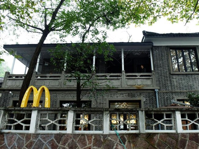 The McDonald's in Hangzhou was met with controversy. Picture: Alamy