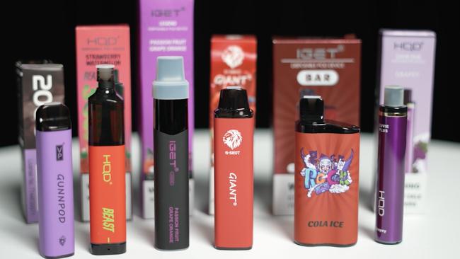 The vaping epidemic has exploded in recent years, with youths often targeted by retailers. Picture: supplied