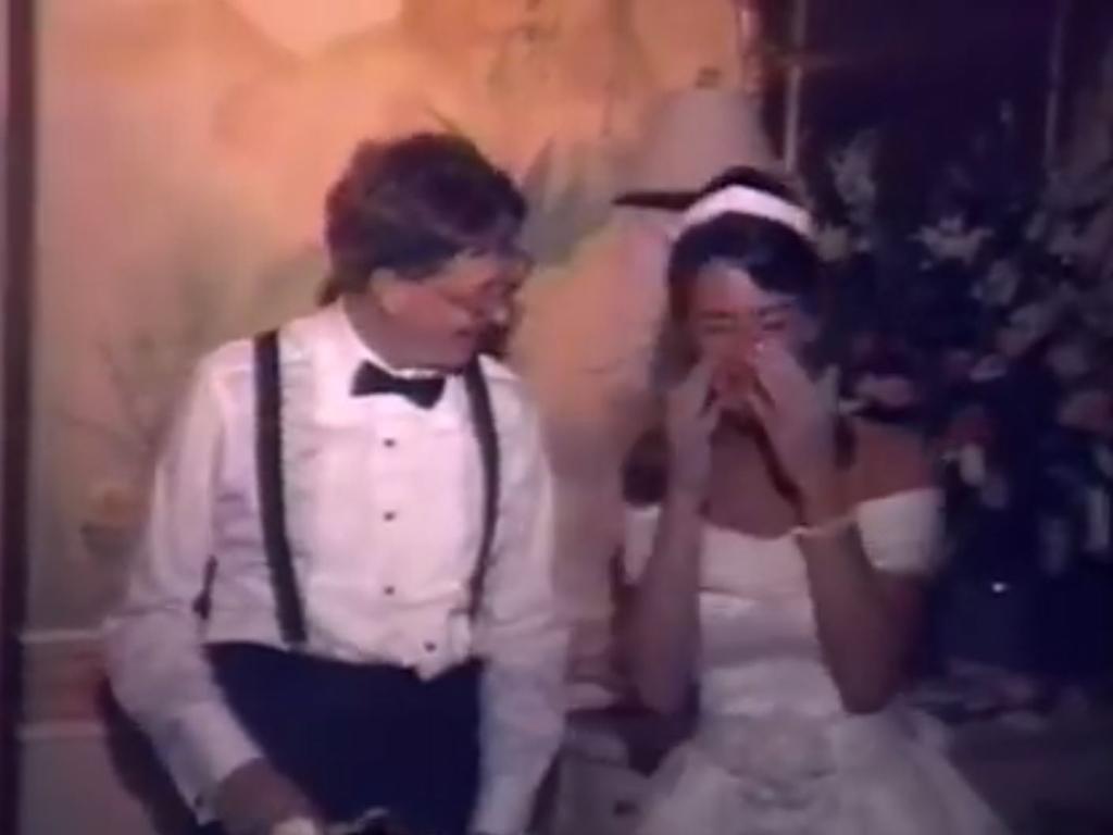 Footage from Bill and Melinda Gates wedding. Melinda posted it on her Facebook account for their 25th wedding anniversary.