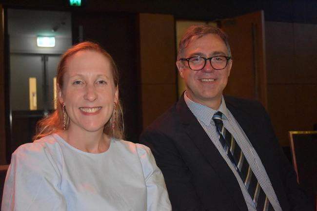 Aletta Nugent and Michael Thomson at the 2022 Mackay Australia Day Awards at the MECC on January 25. Picture: Lillian Watkins