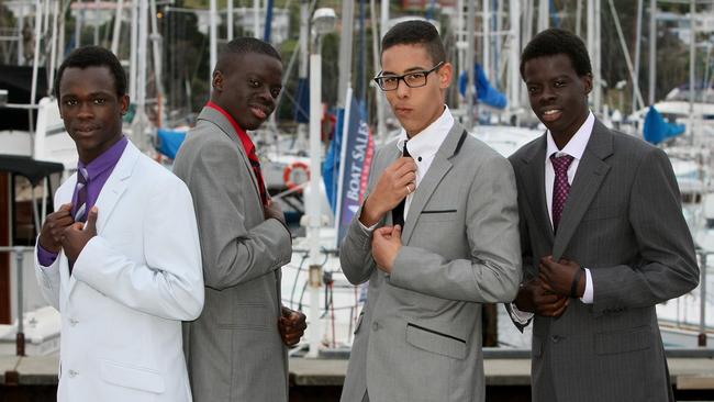 From left, Cornelia Ochan, King Ochaya, Akrum Abdaltam and Opio Ochaya. Picture: CAROLYN DOCKING