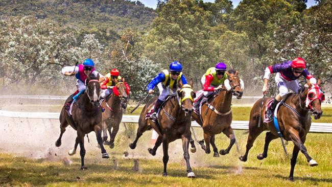 Canni Creek races in full flight. Picture: Diane Keily