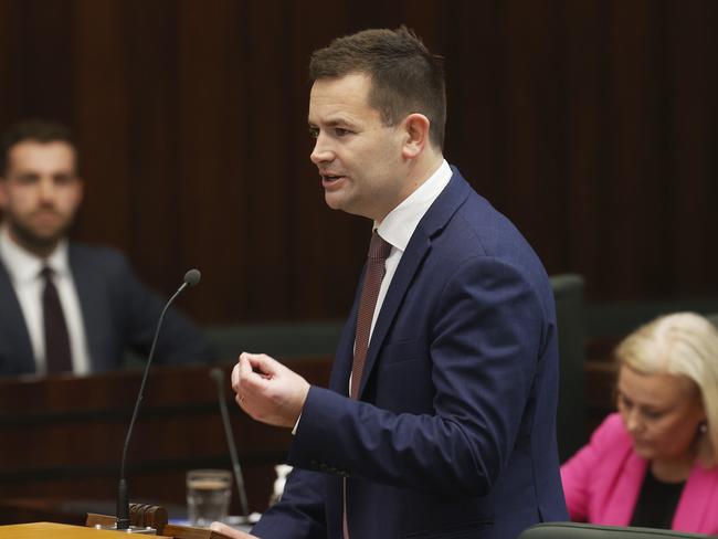 Labor leader Dean Winter.  Tasmanian premier Jeremy Rockliff faces a no confidence motion.  Picture: Nikki Davis-Jones