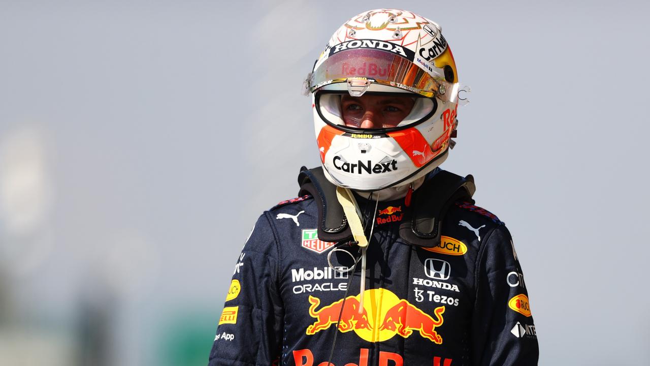 Max Verstappen was handed a three-place grid penalty for his role in the frightening crash with Lewis Hamilton.