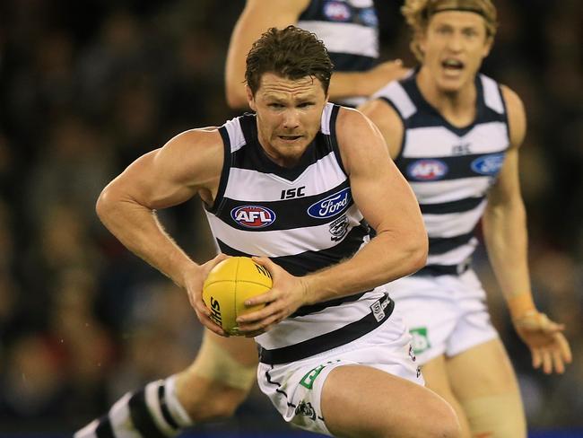 Patrick Dangerfield’s Geelong has dropped out of the top four. Picture: Wayne Ludbey