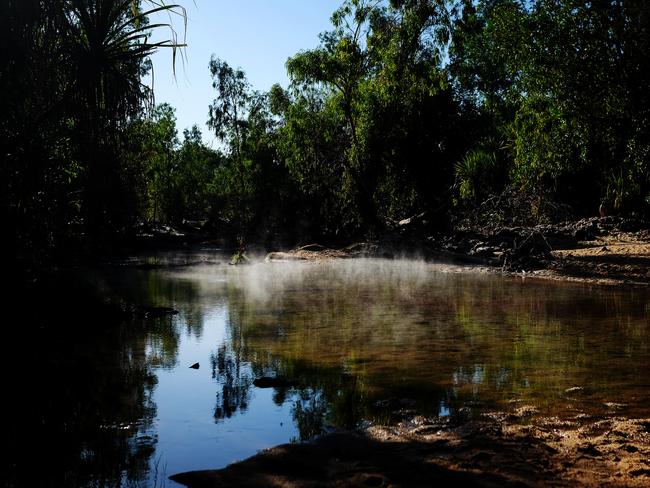 The Douglas Daly Hot Springs will close on Thursday after significant issues on the water supply to the toilet block. Picture: Justin Kennedy