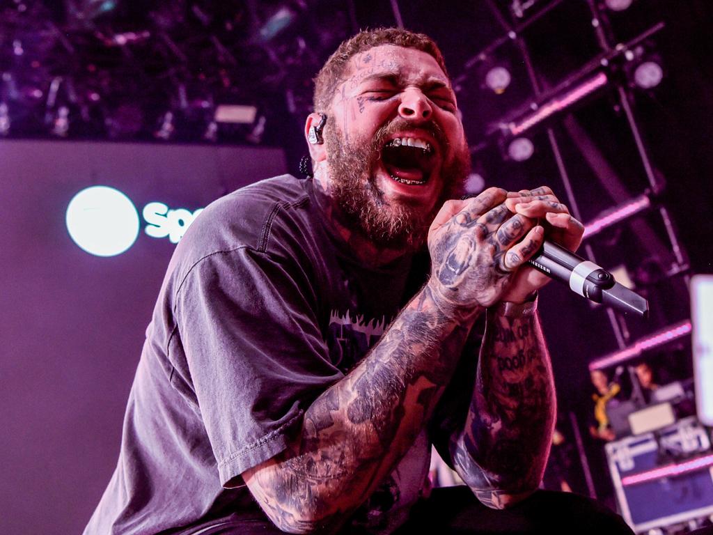 Post Malone opened for Red Hot Chili Peppers: Picture: Supplied