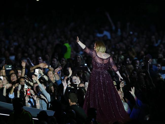 Australia is the first country to witness Adele in this massive in-the-round configuration. Picture: Paul Kane/Getty Images