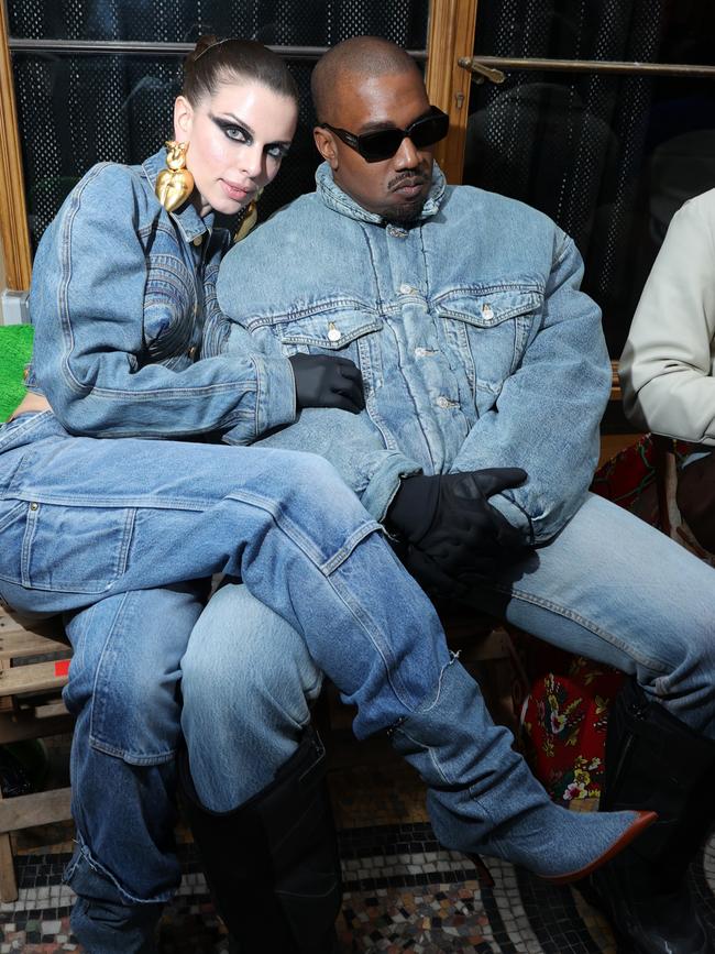 The couple went for a quadruple denim look. Picture: Victor Boyko/Getty Images For Kenzo