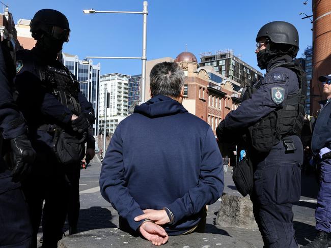 Both me were refused to appear at Downing Centre Local Court on Friday. Picture: NSW Police