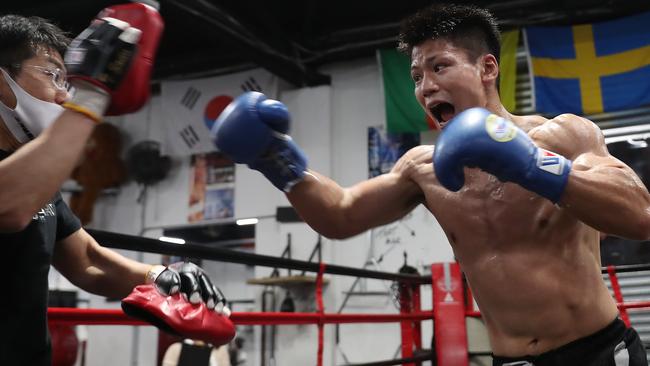 Takeshi Inoue packs knockout power. Picture: Brett Costello/No Limit Boxing