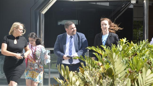 Rowan King of RK Law leaves the Toowoomba Courthouse following the first mention of a high-profile man charged with rape.