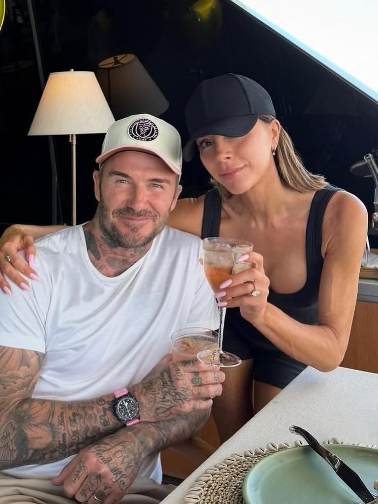 The fashion designer and her husband David are reportedly experiencing tension with their son and his wife. Picture: Instagram