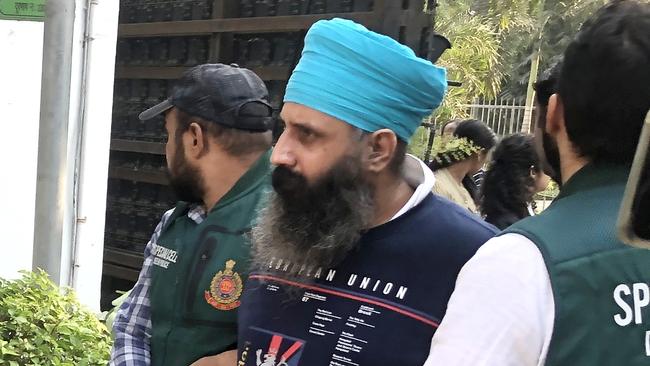 Rajwinder Singh is arrested in India. Picture: Tawqeer Hussain