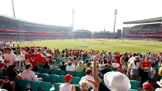 There’s plenty of off-field action at the Sydney v Brisbane Lions game at the SCG on March 15. Picture: Phil Hillyard