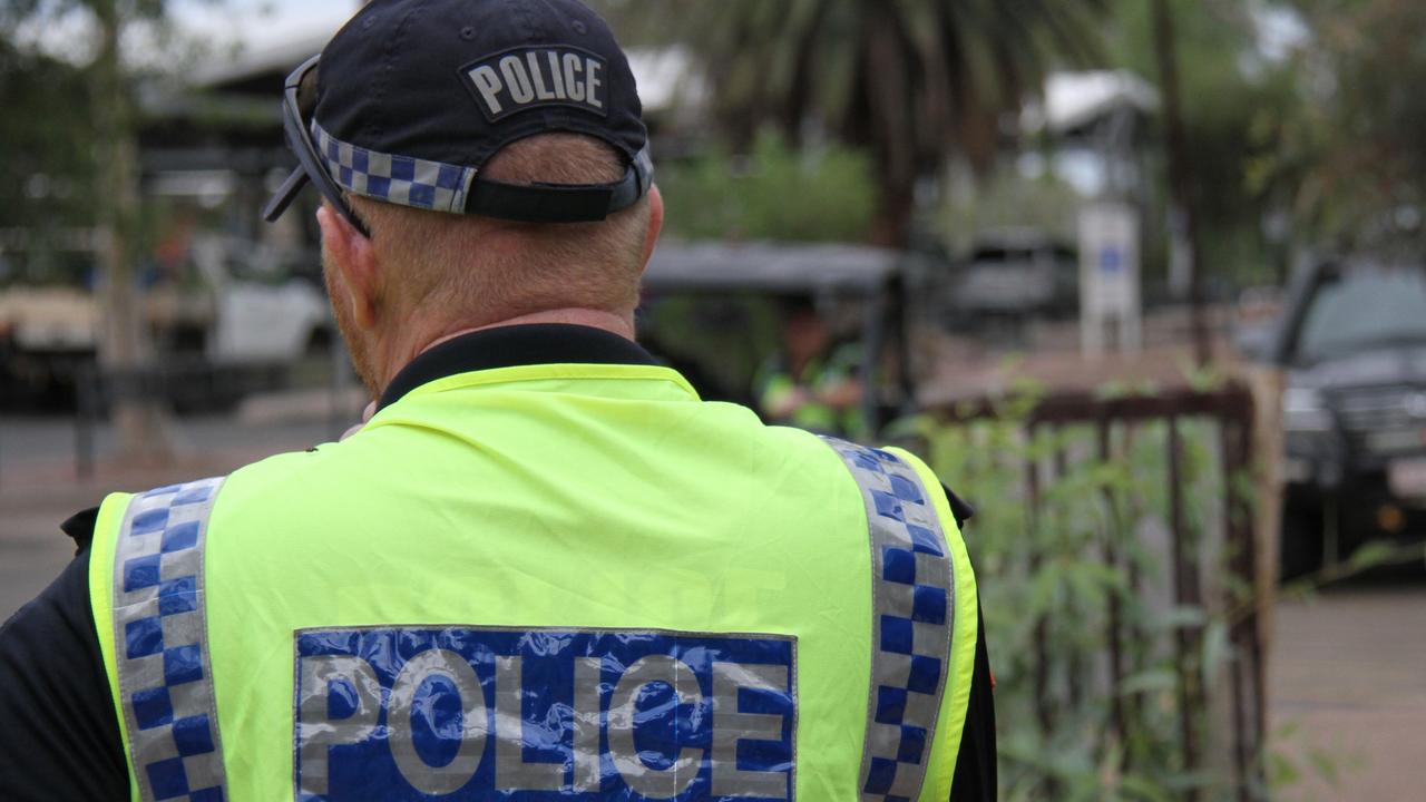 A Northern Territory Police officer in Alice Springs. Picture: Gera Kazakov